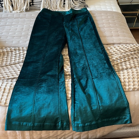 Free People Velvet Wideleg Pants - Picture 5 of 5